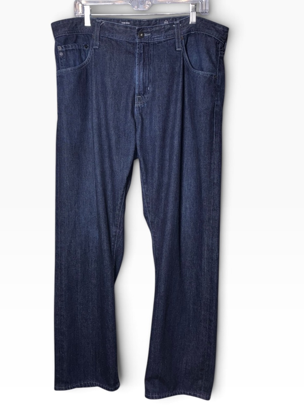 AG Adriano Goldschmied The Ives Modern Athletic Blue Denim Jeans Size 36R